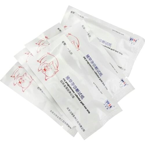 5 Pcs Pig Colloidal Gold Test Paper Strap Pregnant Teste Pregnans Test Pregnancy Detection Sow Piggery Farm Equipment