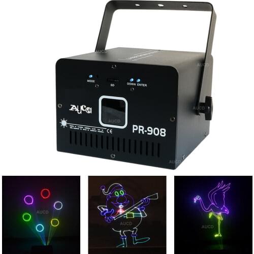 500mW RGB DMX Sound activated Laser ILD TF Card Program Animation Scan Projector Light Beam Bar Disco Party DJ Stage Lighting