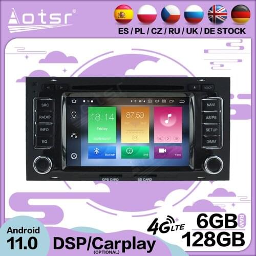 6+128G Carplay Android 11 For Volkswagen TOUAREG 2003-2010 Car Multimedia GPS Video Player Radio Receiver Audio Stereo Head Unit