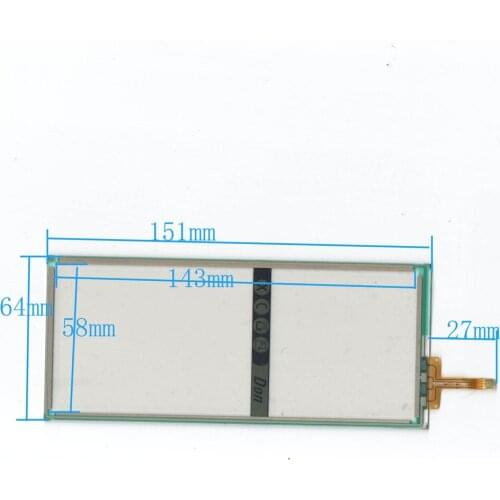 6-inch four-wire resistive touch screen handwriting external screen 151 * 64