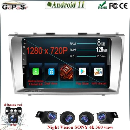 Android 11 for Toyota Camry 6 XV 40 50 2006 - 2011 Car Radio Multimedia Video Player Navigation Android No 2din 2 din dvd