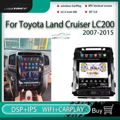 IPS Screen Android Car Radio For Toyota Land Cruiser LC200 2007-2015Navigation Multimedia Player 2 Din Auto Stereo Tape Recorder
