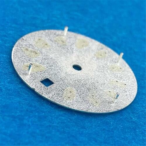 28.5mm Watch Dial Blue Green Luminous Dial Spare Parts for 8215 ETA2824/2836 Movement