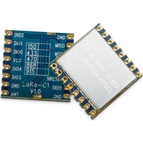 G-NiceRF 10PCS 915mhz LoRa1276-C1 SX1276 LoRa Module 20dBm 100mW 3-5KM small size FCC Certificate