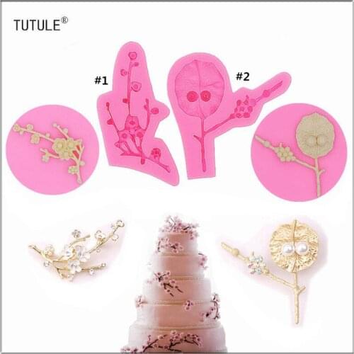 Gadgets-Tree Branch Food Safe Flexible Mold,Lotus Leaf. All-purpose Mold forcake decorating,chocolate,sugarcraft,Cake Decor,Mold
