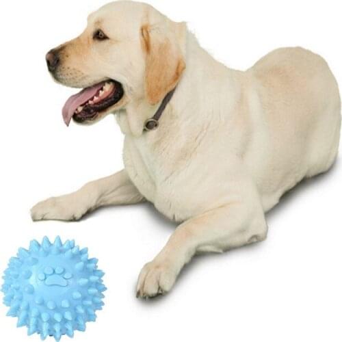 Pet Dog Toys Chew Bite Resistant Toy Dogs Rubber Ball For Puppy Funny Dog Toys Tooth Cleaning Ball Pet Supplies