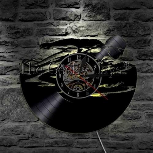 Personalised Swimming LED Wall Lights Sport Lighting Room Decor Vinyl Record Clock LED Lite Sign Color Change