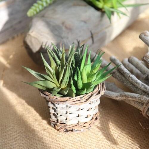 Artificial Plant Cactus Succulents Aloe Real Touch Home Garden Party Wedding Decoration DIY Plant Wall Accessories fake flower