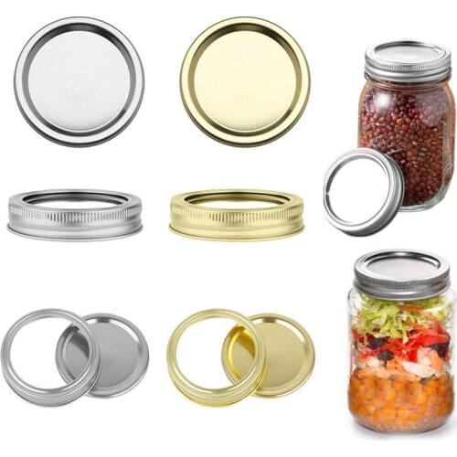 12 Set 70mm/ 86mm Regular Mouth Mason -Type Lids Leak Proof Non Splash Sealing Caps Metal Drinking Jar Canning Covers