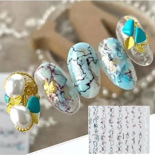 MG191127-40 NEWEST JAPAN letter DESIGNS CROSS 3d nail art stickers decal template diy nail tool decorations