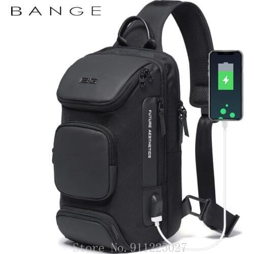 Xiaomi Men Sling Bag Crossbody Backpack Shoulder Casual Daypack Rucksack USB Charging Male Travel Business Chest Bag