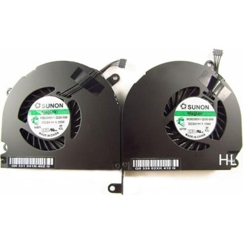 New Laptop 661-4952 922-8703 Left + Right CPU Cooling Fan Cooler for MacBook Pro 15" A1286 CPU Fan MG62090V1-Q030-S99 KSB0505HB