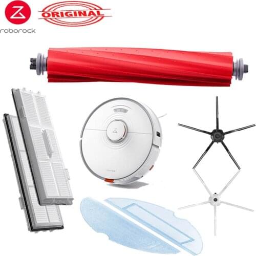 Original Roborock S7 Detachable Main Brush Cover Washable Filter Mop Cloth Roller Brushes S7 Plus Robot Vacuum Cleaner Accessory