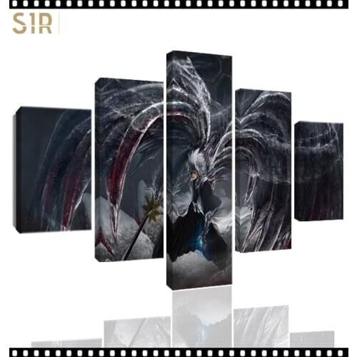 Bleach Wall Art 5 Pieces Canvas Painting Poster Pictures Home Decor Living Room HD Printed Game Poster Anime Wall Art