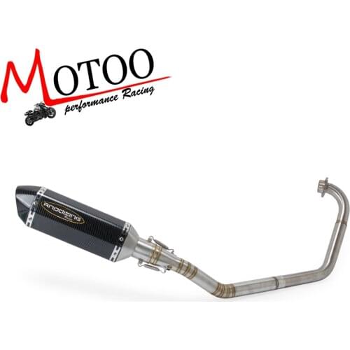 Motorcycle Full Exhaust System Slip On Middle Pipe For YAMAHA YZF R15 MT-15 2008-2017 MT 125 with Exhaust Muffler