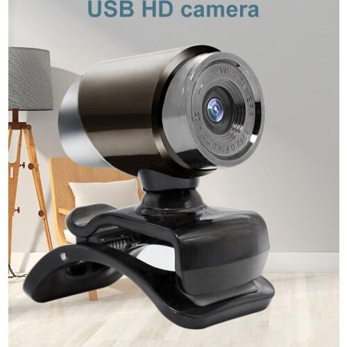 Computer Camera Wired USB2.0 HD Webcam With Microphone Adjustable Mini Camera For Live Stream Video Class Conference PC Gamer
