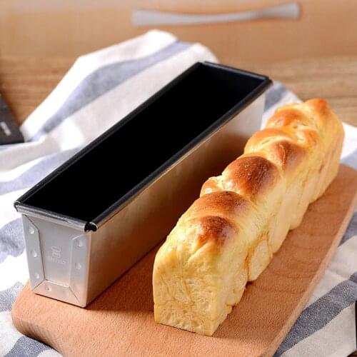 Rectangular Bread Mold Toast Box Baking Cake Sandwich Molds Small Non-stick Bellows Cover Baking Tools French Bread Baked Oven
