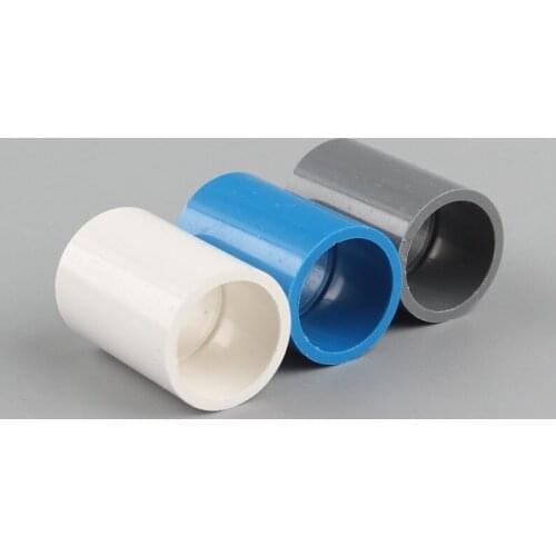 3pcs 3/4'' PVC Pipe Straight Connector Plastic Tube Connector Connect 25mm 3/4 inch PVC Water Pipe For Garden Irrigation