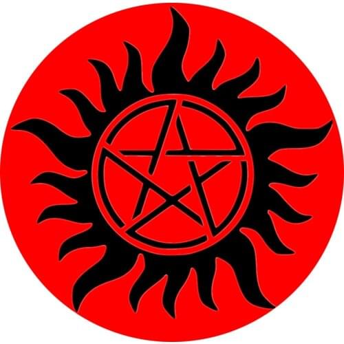 Supernatural Magic Round Door mat Rug Carpet Floor Bedroom Doormat Non-slip Mat Cartoon Gifts Cosplay