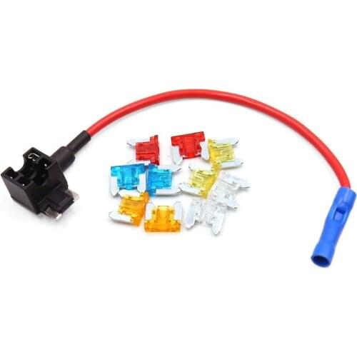 Uxcell Car Add-A-Circuit 5A 10A 15A 20A 25A Low Profile Mini Blade Style Fuse Holder Tap