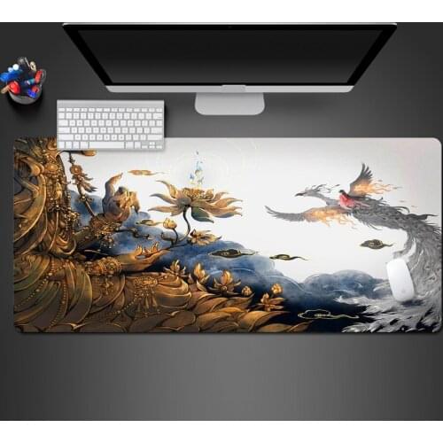 High Quality Game Mousepad Large Competition Team Cool Natural Rubber Lock Edge Computer Pad Laptop Game Accessories Mats