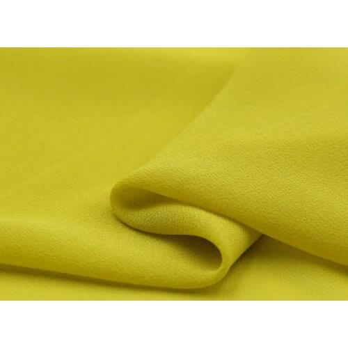 Bright yellow pure silk georgette gauze silk fabric 12momme 135cm width good quality,SCG626