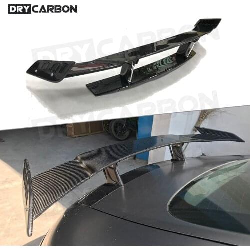 Carbon Fiber Rear Trunk Spoiler Wings For Mercedes Benz GT GTS GTR AMG 2015 2016 2017 2018 2019+ Coupe Rear Boot Spoiler FRP