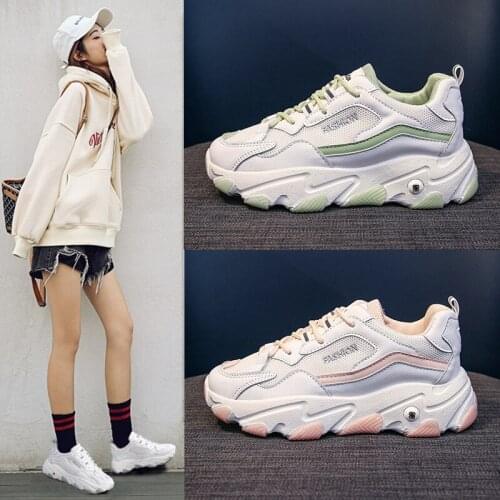 Shoes Womens Net Red Shoes All-match New Platform Super Fire Spring Autumn Sports Footwear