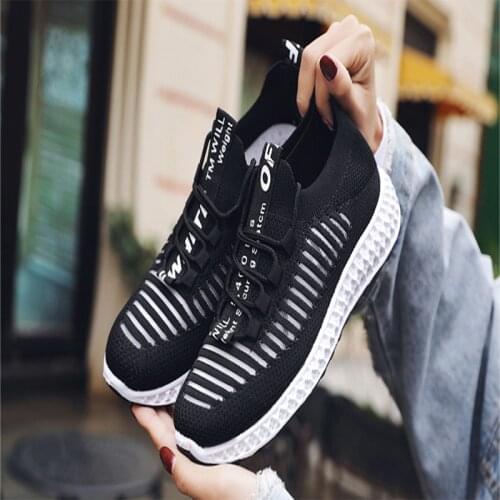Summer Womens Sneakers 2021 Womens Running Sport Shoes Woman Pink Black Yellow Sneakers Tennis Trainers Vulcanize basket femme