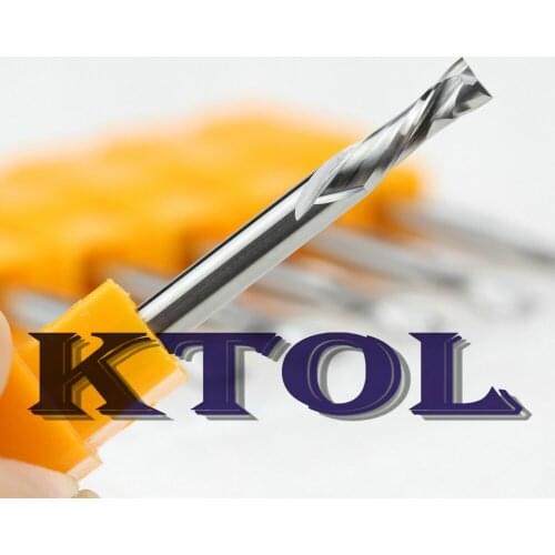 1pc Shank 4mm Up Down Cut Two Flute Spiral Bits Tungsten Carbide Endmills Wood Router CNC Tools Milling Cutter Woodwork Set