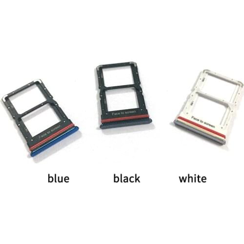 10PCS Sim Tray Holder For Xiaomi 10 Lite / Mi10 Lite / Mi 10 Lite SIM Card Tray Slot Holder Adapter Socket Repair Parts