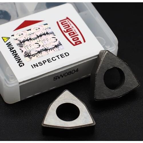 10 PCS SW0804 CNC lathe Carbide Gasket Lathe Chuck Turning Tool Accessories for MWLNR / WWLNR, Insert WNMG0804