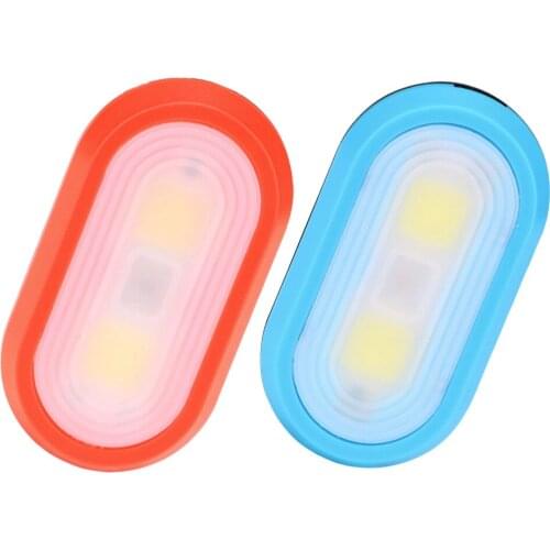 2pcs Night Running Pocket Lights Backpack Light (Red, Blue, without Battery)
