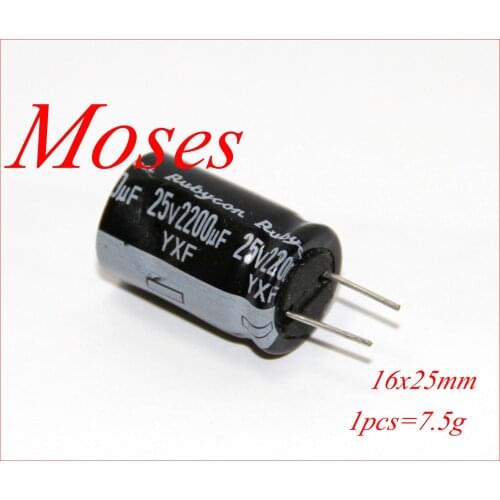 25v 2200uf +/- 20% Capacitance 100% Japan Original New Audio Electrolytic Capacitor Radial 16x25mm
