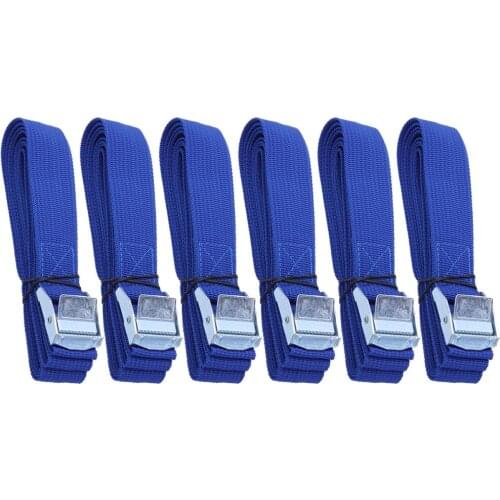 6PCS Polyester Quick Release Lashing with Buckle Tying Straps for Cargo Tie Down Car Roof Rack Luggage Kayak Carrier Moving Cano