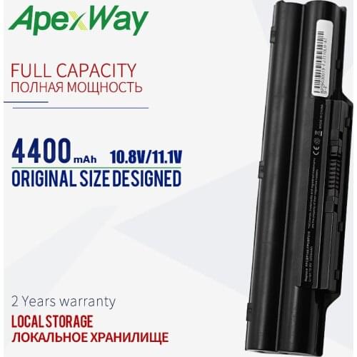 Apexway 4400mAh 10.8V laptop battery for Fujitsu biblo MG50S MG55U MG55S MG75SN FMVNBP146 FPCBP145 FPCBP145AP S8250 S2210 S7111