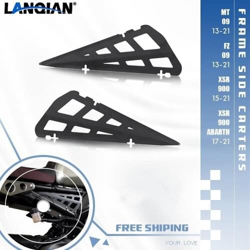 Motorcycle aluminium FRAME SIDE CARTERS For YAMAHA MT-09 FZ-09 2013-2021 XSR 900 2015-2021 XSR 900 Abarth 2017-2021 Accessories
