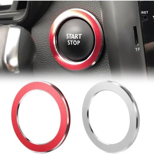 Car Styling Engine Start Stop Ignition Key Ring Accessories Case For Renault Koleos Kadjar Captur Megane Sticker Car Cover