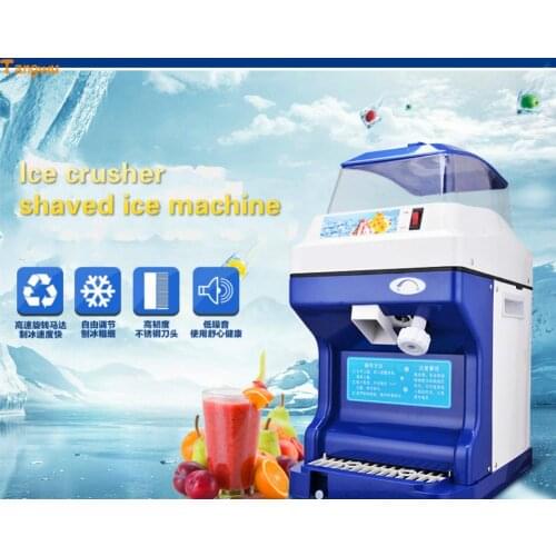 Free shipping tea shop full automatic commercial ice machine ice snow electric Crushed ice machine Ice Crushers NEW