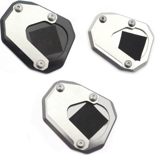 CNC Aluminum Kickstand Side Stand Plate Extension Pad Motor for BMW R NineT R9T 2014-2019 Black / Silver/ Titanium
