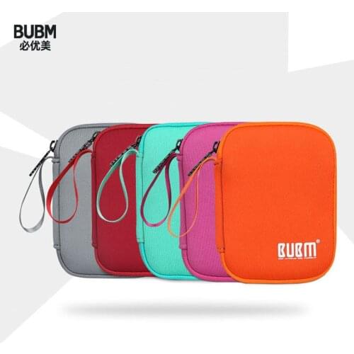 BUBM Portable Hard Drive Case Cover HDD Pouch, Travel Protection Box Cable bag for U Disk Hard Disk Earphone