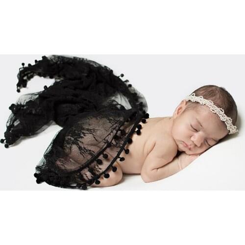 Newborn Floral Wrap for Photo Shooting Stretch Baby Lace Nubble Wrap Photography Props Infant Photo Shoot Blankets BabyHammock