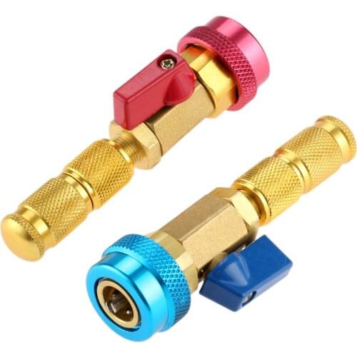 Air Conditioning Valve Core Remover Tools R134a R12 Quick Remover Installer High/Low Pressure refrigerant freon Adapter kits