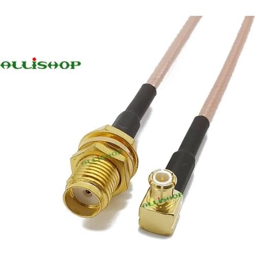 SMA Jack to MCX Plug Pigtail RG316 Cable MCX Male Right Angle to SMA Female Bulkhead Straight Cable Assembly 2/5/8/10/12M