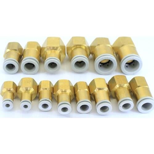 KQ2F10-01 KQ2F10-02 KQ2F10-03 KQ2F10-04 KQ2F12-02 KQ2F12-03 KQ2F12-04 KQ2F16-03 KQ2F16-04 Female thread through joint