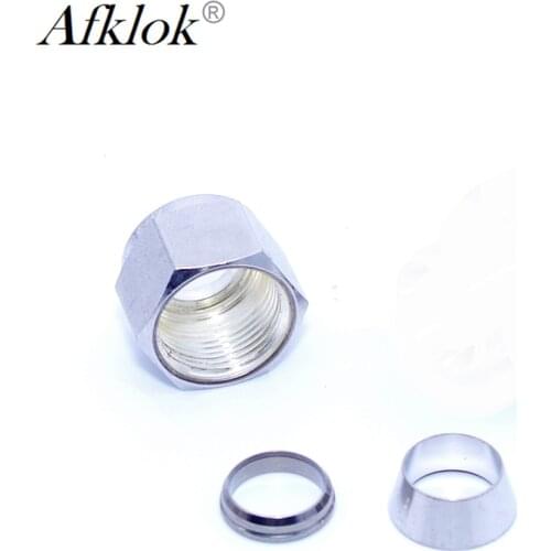 Stainless Steel Cap 3mm 4mm 6mm 8mm 10mm Front Back Ferrule Pipe Fittings Connector