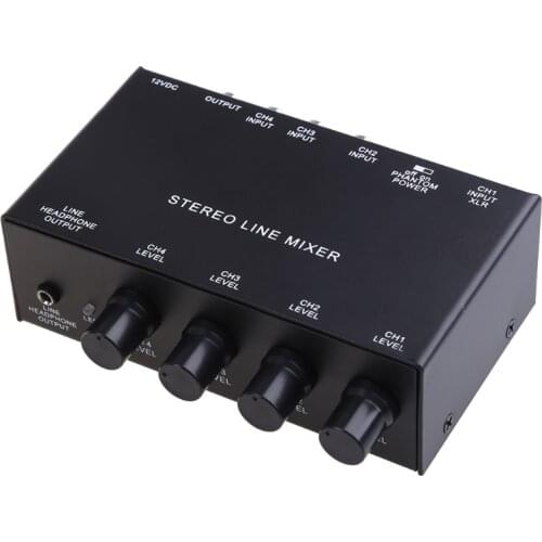 MX500 Mini Stereo Microphone Mixer Rca 5-Channel Mixer Small Mixer Mixer Stereo Dispenser for Live and Studi-o