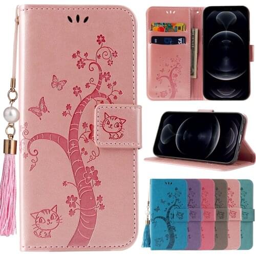 Fashion Leather Case For iPhone 11 12 Pro Max XS Max 12 Mini XR X 8 7 6 6S Plus SE 2020 Wallet Stand Holder Phone Cover Funda