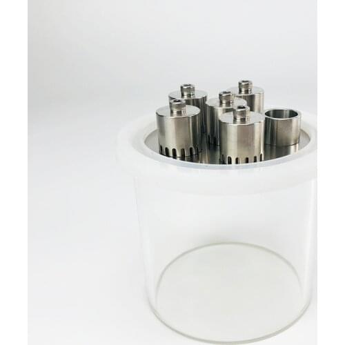 4" 304 Stainless Steel Bubble Plate Set With Borosilicate Glass Column And Double Card Slot Gasket For 4" Distillation Column