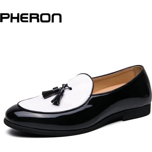 Luxury men shoes black leather mens casual shoes Handmade luxurious comfortable breathable spring fashion Party loafers Zapatos